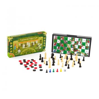 Набор игр 3 в 1(шашки,шахм,бродилка) 9832(ВВ0692)