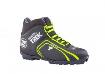 Ботинки лыжные TREK Level1 черный (лого неон)